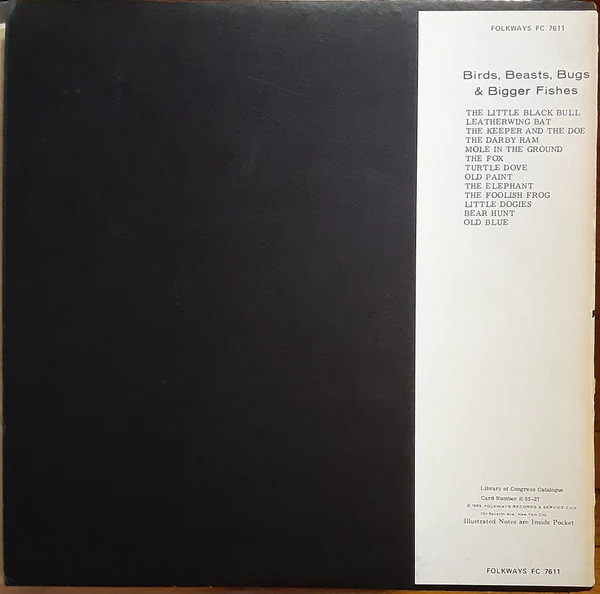 Pete Seeger - Birds, Beasts, Bugs & Bigger Fishes (LP, Album, RE) (Good Plus (G+)) - Image 2