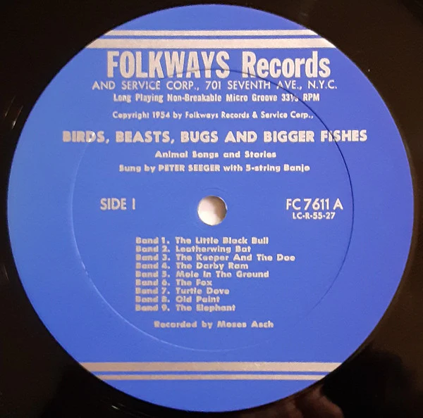 Pete Seeger - Birds, Beasts, Bugs & Bigger Fishes (LP, Album, RE) (Good Plus (G+)) - Image 3