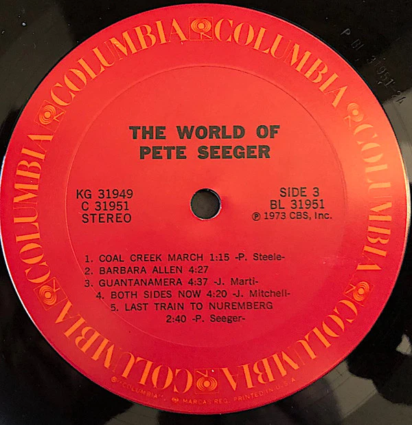 Pete Seeger - The World Of Pete Seeger (2xLP, Comp) (Very Good (VG)) - Image 4