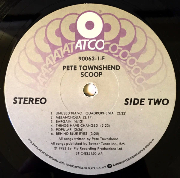 Pete Townshend - Scoop (2xLP, Comp, AR ) (Very Good Plus (VG+)) - Image 5