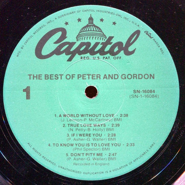 Peter & Gordon - The Best Of Peter And Gordon (LP, Comp, RE) (Mint (M)) - Image 4