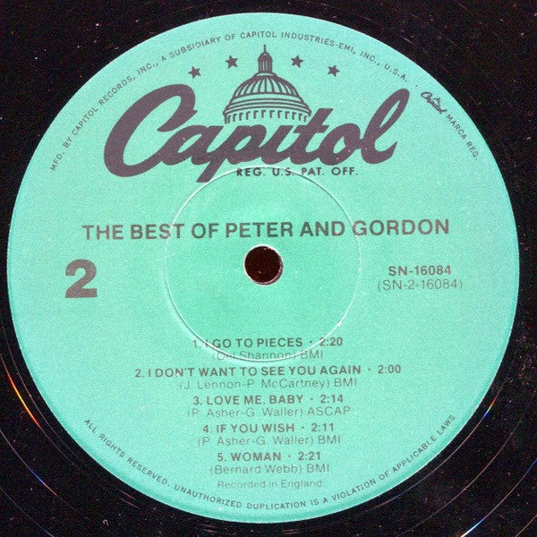 Peter & Gordon - The Best Of Peter And Gordon (LP, Comp, RE) (Mint (M)) - Image 5