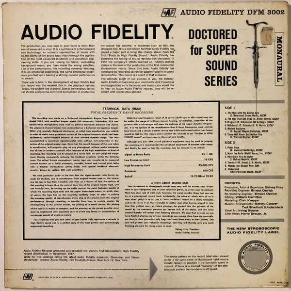 Peter Appleyard Orchestra - Percussive Jazz (LP, Album, Mono, Gat) (Good Plus (G+)) - Image 2