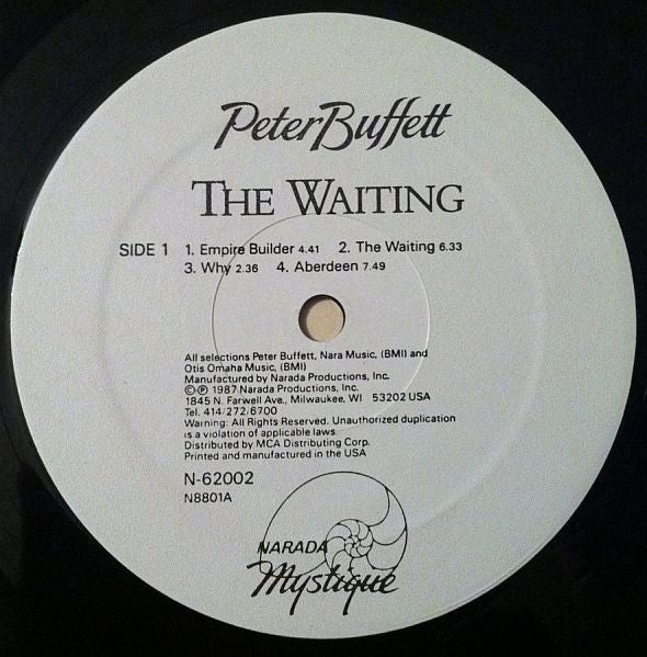Peter Buffett - The Waiting (LP, Album) (Near Mint (NM or M-)) - Image 3