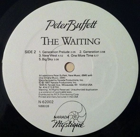 Peter Buffett - The Waiting (LP, Album) (Near Mint (NM or M-)) - Image 4
