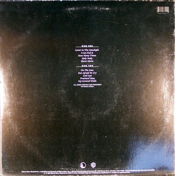 Peter Cetera - Peter Cetera (LP, Album, Los) (Very Good Plus (VG+)) - Image 2