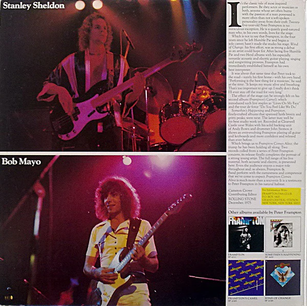 Peter Frampton - Frampton Comes Alive (2xLP, Album, Club, RE) (Good Plus (G+)) - Image 2