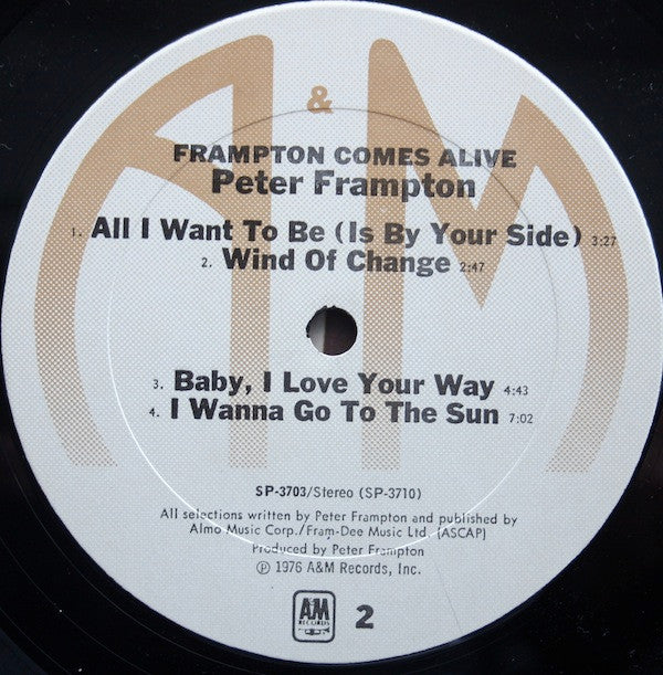 Peter Frampton - Frampton Comes Alive! (2xLP, Album, Gat) (Very Good Plus (VG+)) - Image 4