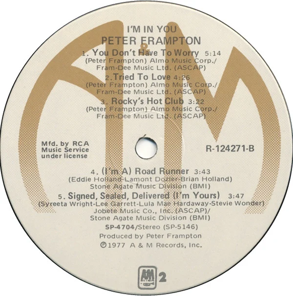 Peter Frampton - I'm In You (LP, Album, Club, RCA) (Very Good Plus (VG+)) - Image 4