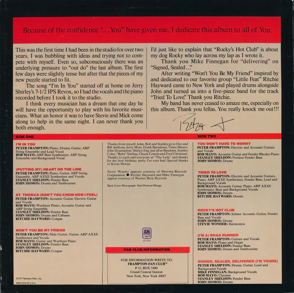 Peter Frampton - I'm In You (LP, Album, Club, RCA) (Very Good Plus (VG+)) - Image 5