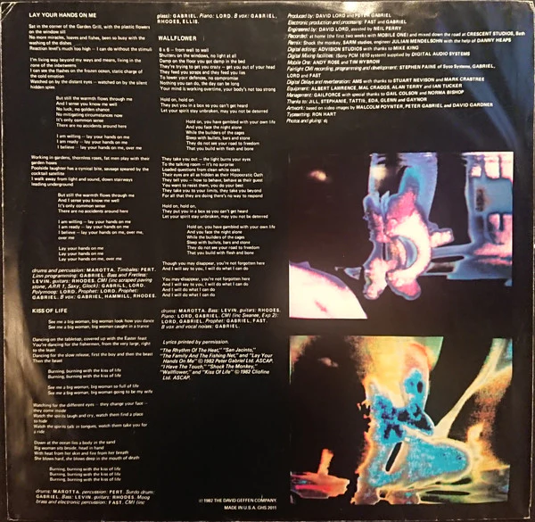 Peter Gabriel - Security (LP, Album) (Very Good (VG)) - Image 4