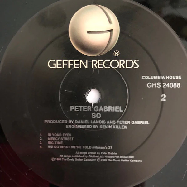 Peter Gabriel - So (LP, Album, Club, Col) (Very Good Plus (VG+)) - Image 4