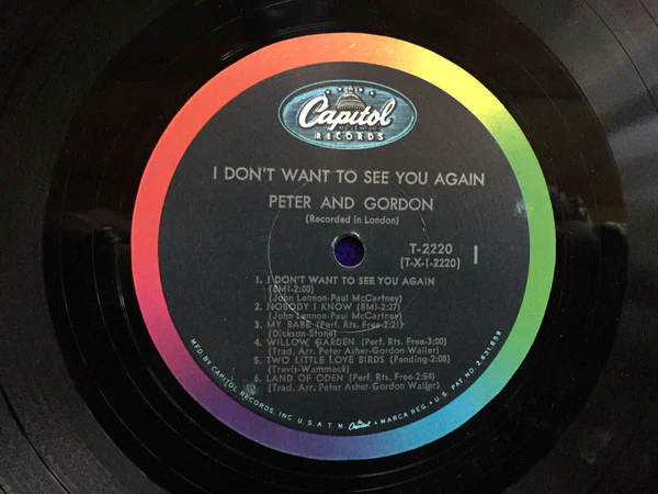 Peter & Gordon - I Don't Want To See You Again (LP, Album, Mono, Scr) (Very Good (VG)) - Image 2