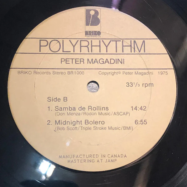 Pete Magadini, Don Menza, Dave Young , George Duke - Polyrhythm (LP, Album) (Very Good Plus (VG+)) - Image 4