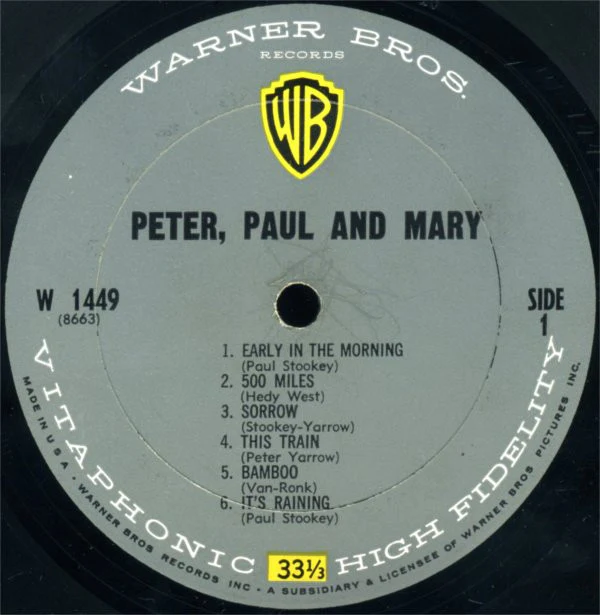 Peter, Paul & Mary - Peter, Paul And Mary (LP, Album, Mono) (Good Plus (G+)) - Image 3