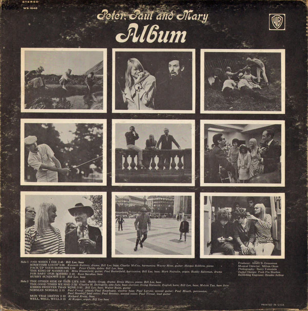 Peter, Paul & Mary - Album (LP, Album, Ter) (Very Good Plus (VG+)) - Image 2
