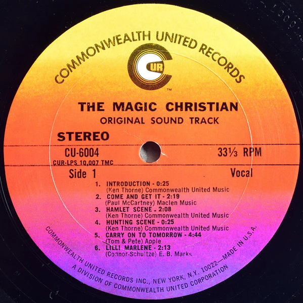 Peter Sellers & Ringo Starr - The Magic Christian (Original Sound Track) (LP, Album) (Very Good (VG)) - Image 3