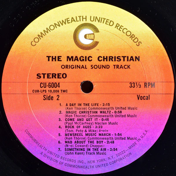 Peter Sellers & Ringo Starr - The Magic Christian (Original Sound Track) (LP, Album) (Very Good (VG)) - Image 4