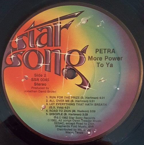 Petra - More Power To Ya (LP, Album, Mon) (Very Good Plus (VG+)) - Image 4