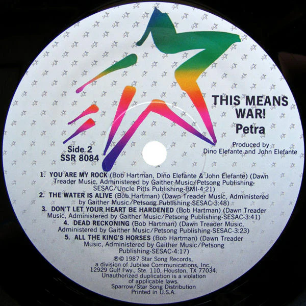 Petra - This Means War (LP, Album) (Near Mint (NM or M-)) - Image 4