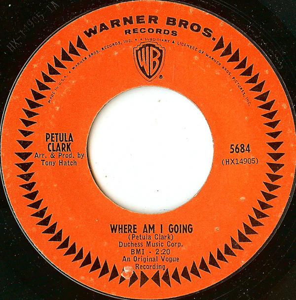 Petula Clark - My Love / Where Am I Going (7", Single, Styrene, Pit) (Very Good Plus (VG+)) - Image 2