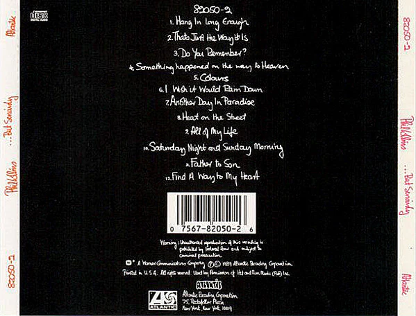 Phil Collins - ...But Seriously (CD, Album, RE) (Near Mint (NM or M-)) - Image 2