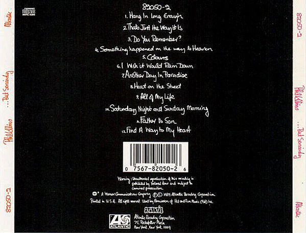 Phil Collins - ...But Seriously (CD, Album) (Very Good Plus (VG+)) - Image 2