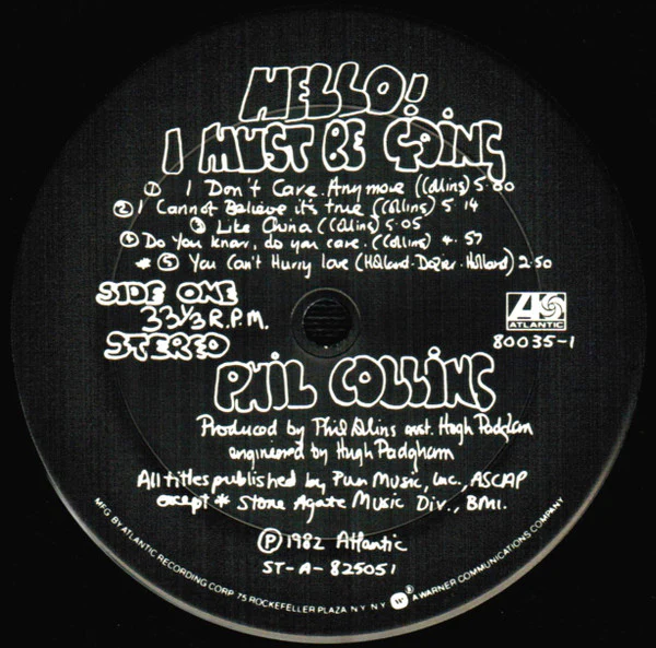 Phil Collins - Hello, I Must Be Going! (LP, Album, Club, RE, Col) (Good Plus (G+)) - Image 4