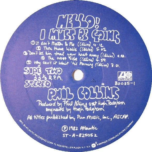 Phil Collins - Hello, I Must Be Going! (LP, Album, Gat) (Very Good Plus (VG+)) - Image 5