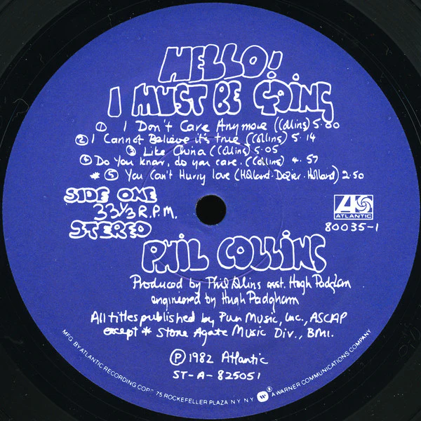 Phil Collins - Hello, I Must Be Going! (LP, Album, Spe) (Good Plus (G+)) - Image 5