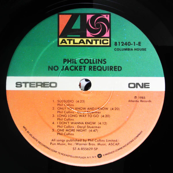 Phil Collins - No Jacket Required (LP, Album, Club, Col) (Very Good (VG)) - Image 3