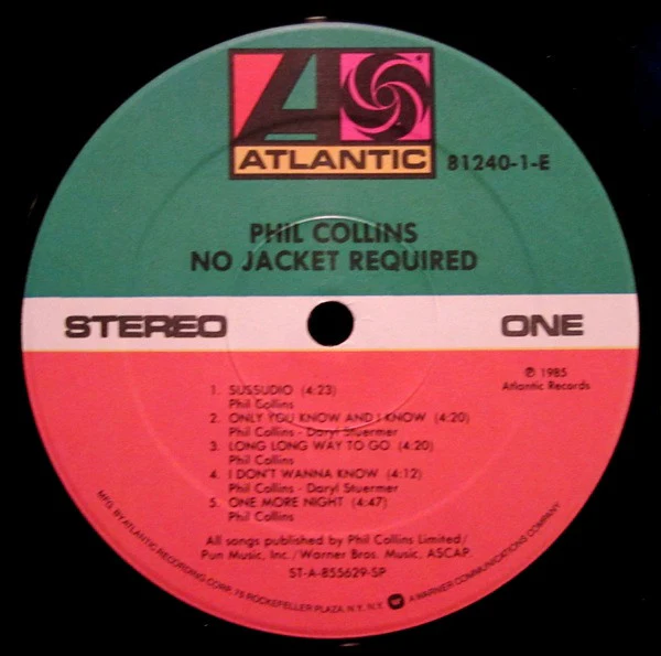 Phil Collins - No Jacket Required (LP, Album, Club) (Good Plus (G+)) - Image 4