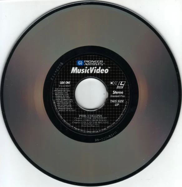Phil Collins - Phil Collins (Laserdisc, 8", S/Sided, NTSC, CAV) (Near Mint (NM or M-)) - Image 3
