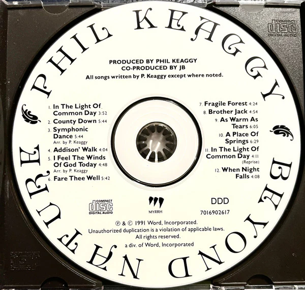 Phil Keaggy - Beyond Nature (CD, Album, Whi) (Very Good Plus (VG+)) - Image 3