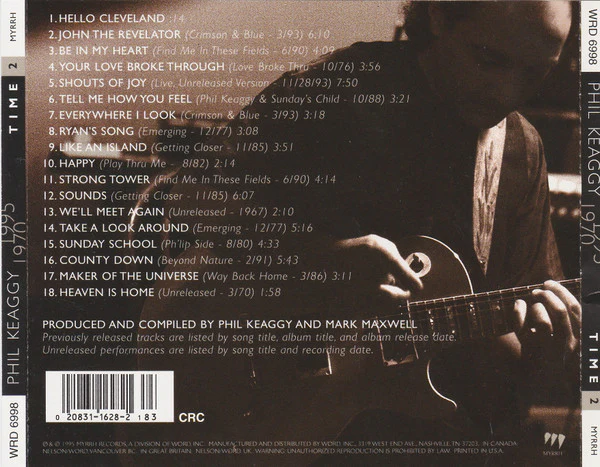 Phil Keaggy - Time 2 (CD, Comp, Club, CRC) (Very Good Plus (VG+)) - Image 4