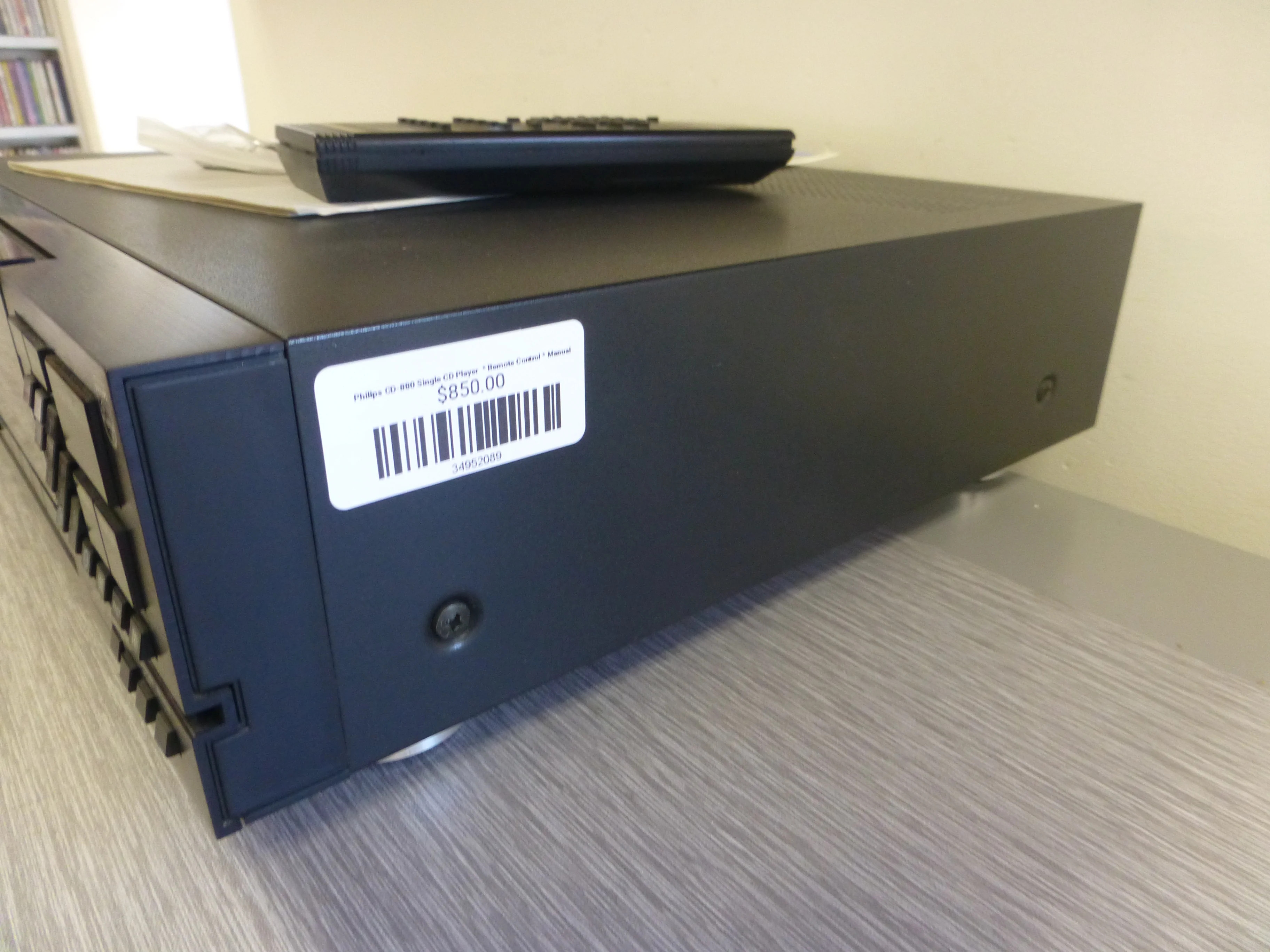 Philips CD-880 Single CD Player * Remote Control * Manual - Image 8