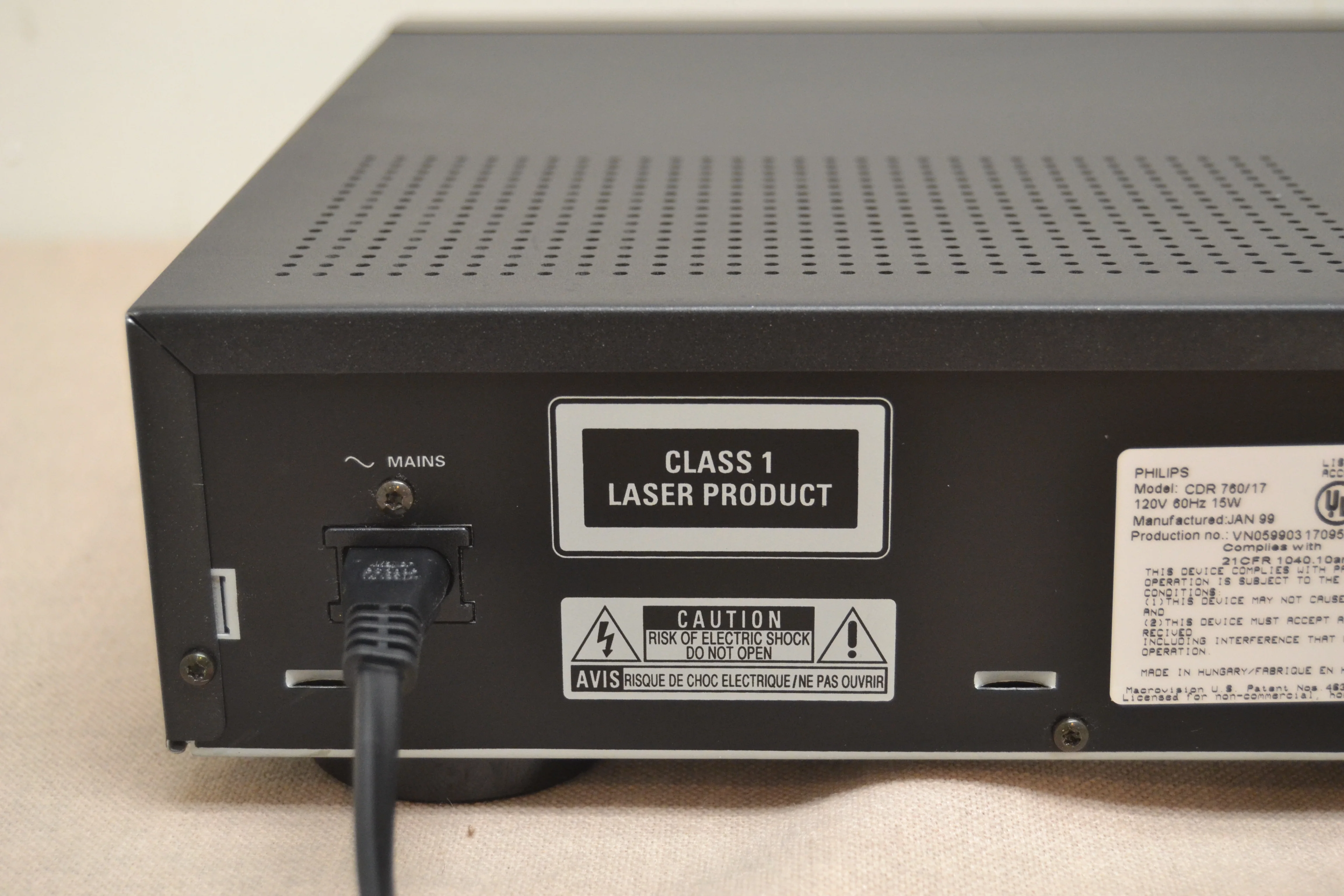 Philips CDR-760 Single CD Recorder * Manual * Remote Control * Fully Serviced * new belts - Image 11
