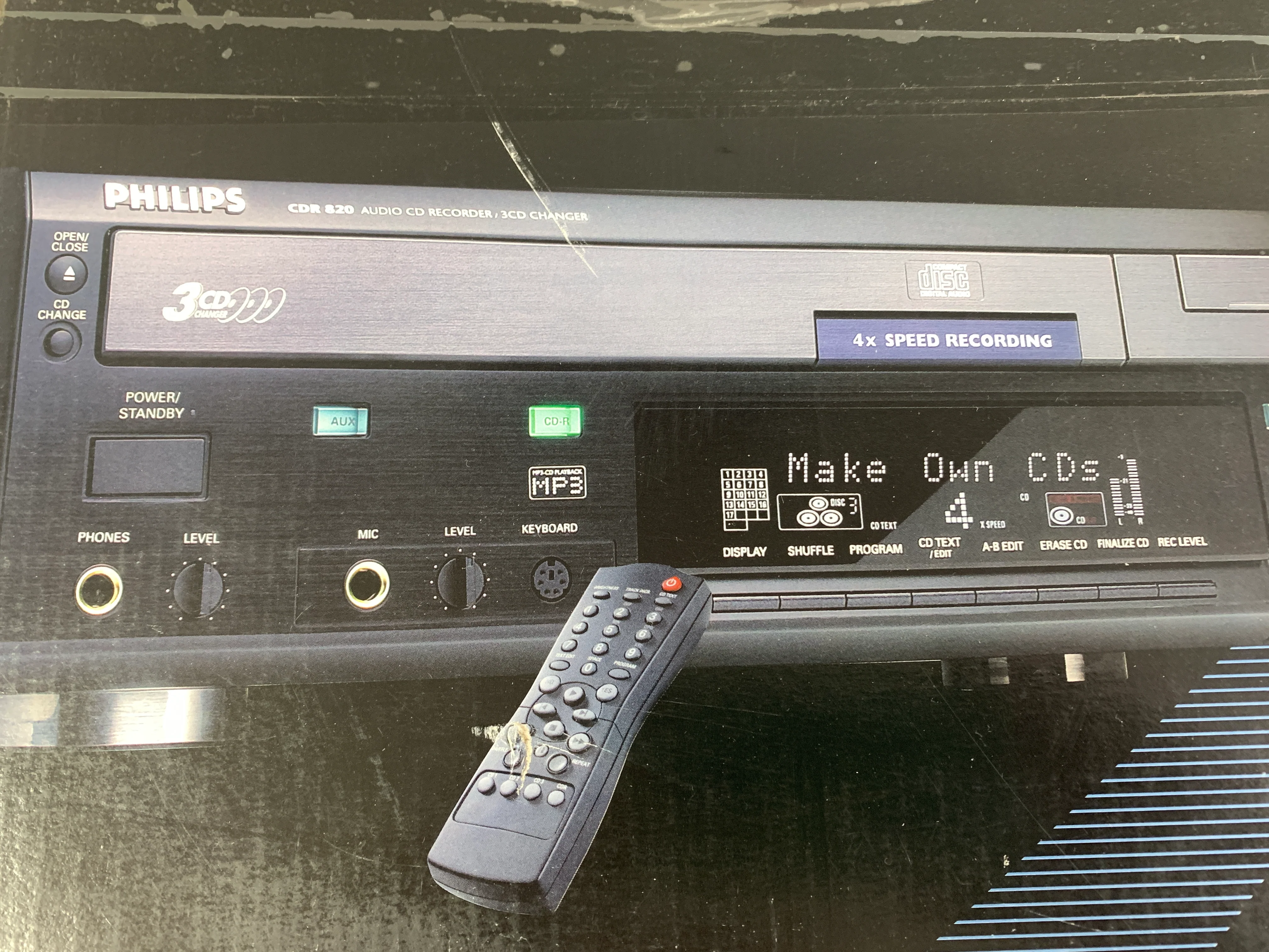Philips CDR-820 Cd Recorder and CD Changer * Manual * Box - Image 13