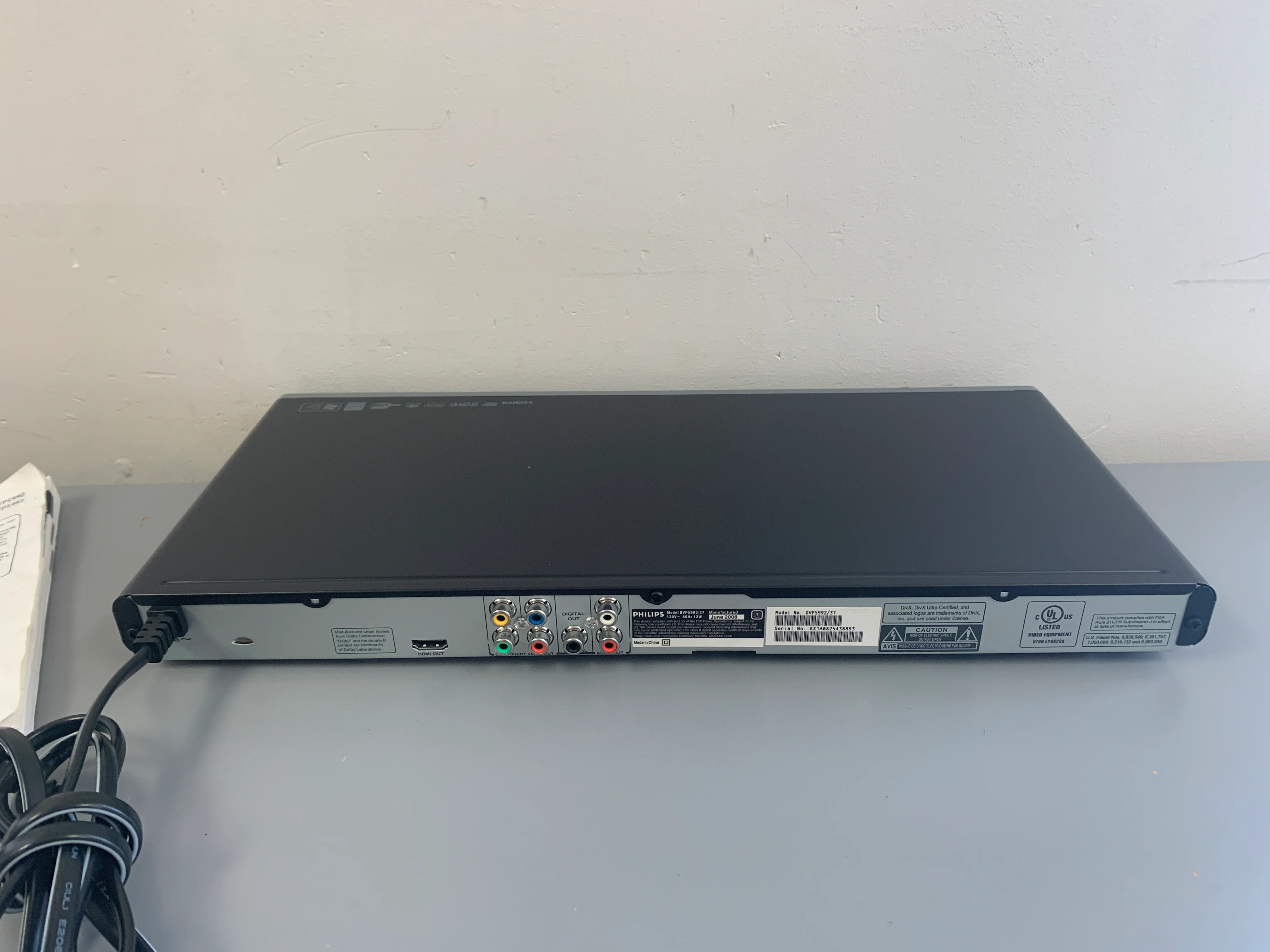 Philips DVP5992 DVD Player * Remote * Manual - Image 11