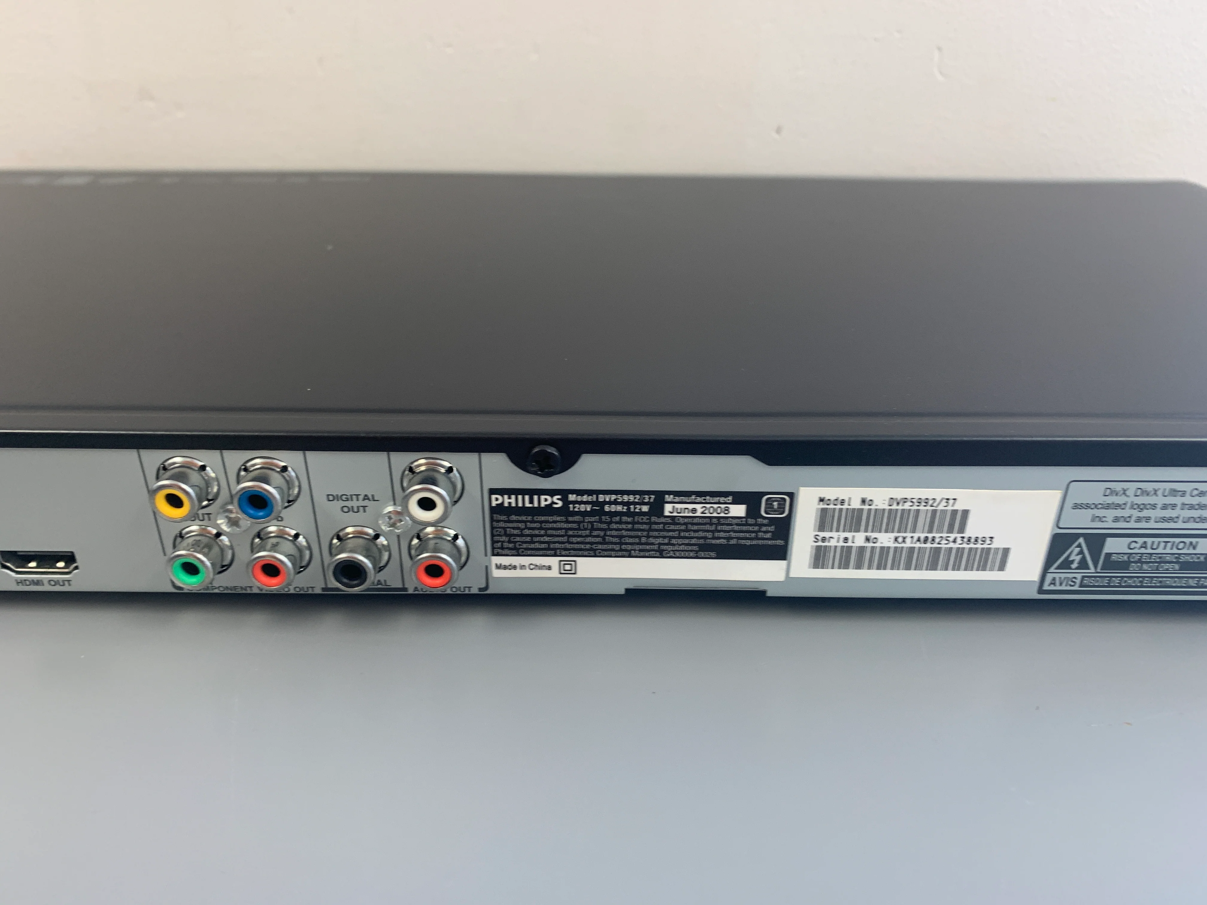 Philips DVP5992 DVD Player * Remote * Manual - Image 13