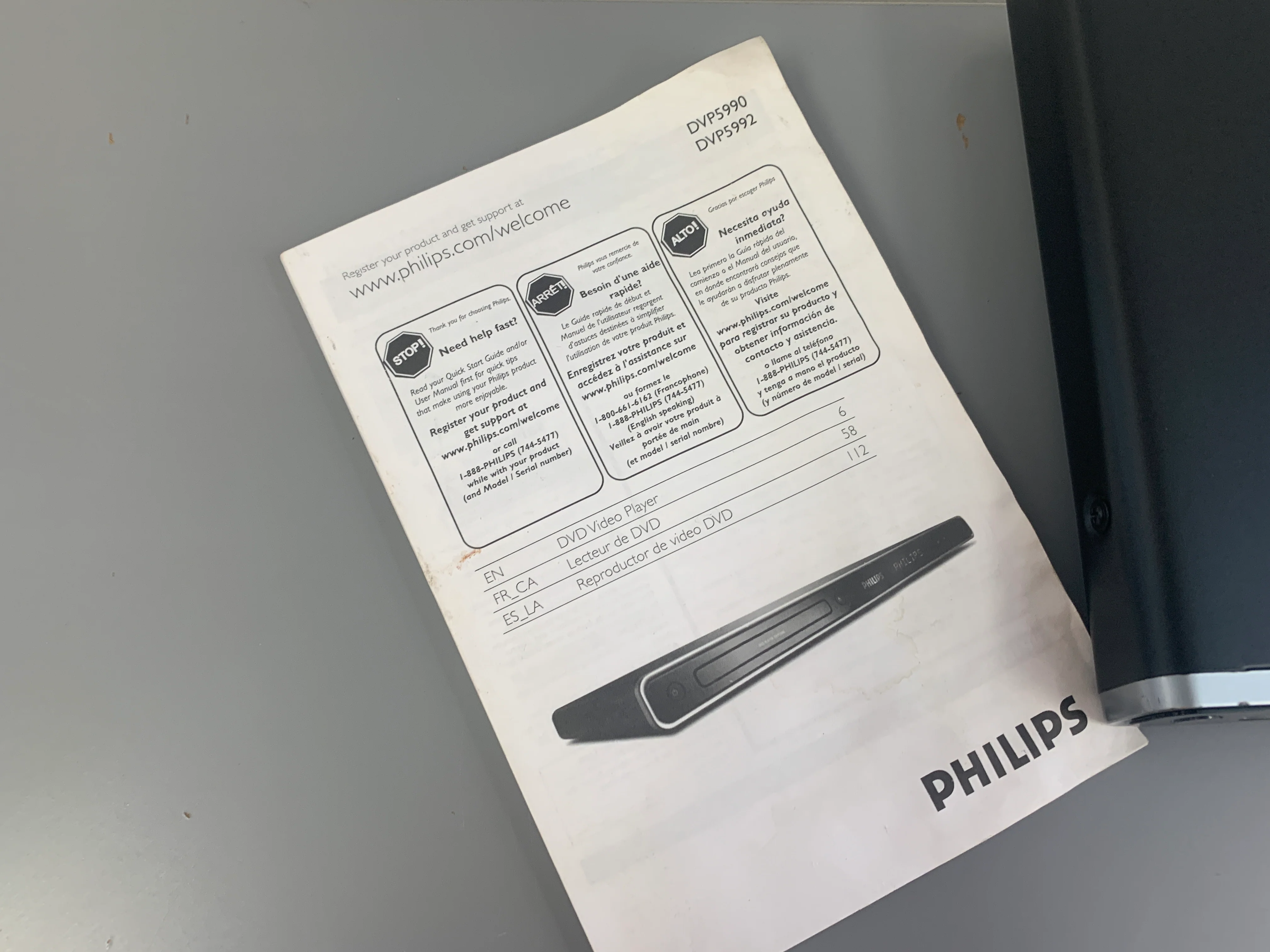 Philips DVP5992 DVD Player * Remote * Manual - Image 9