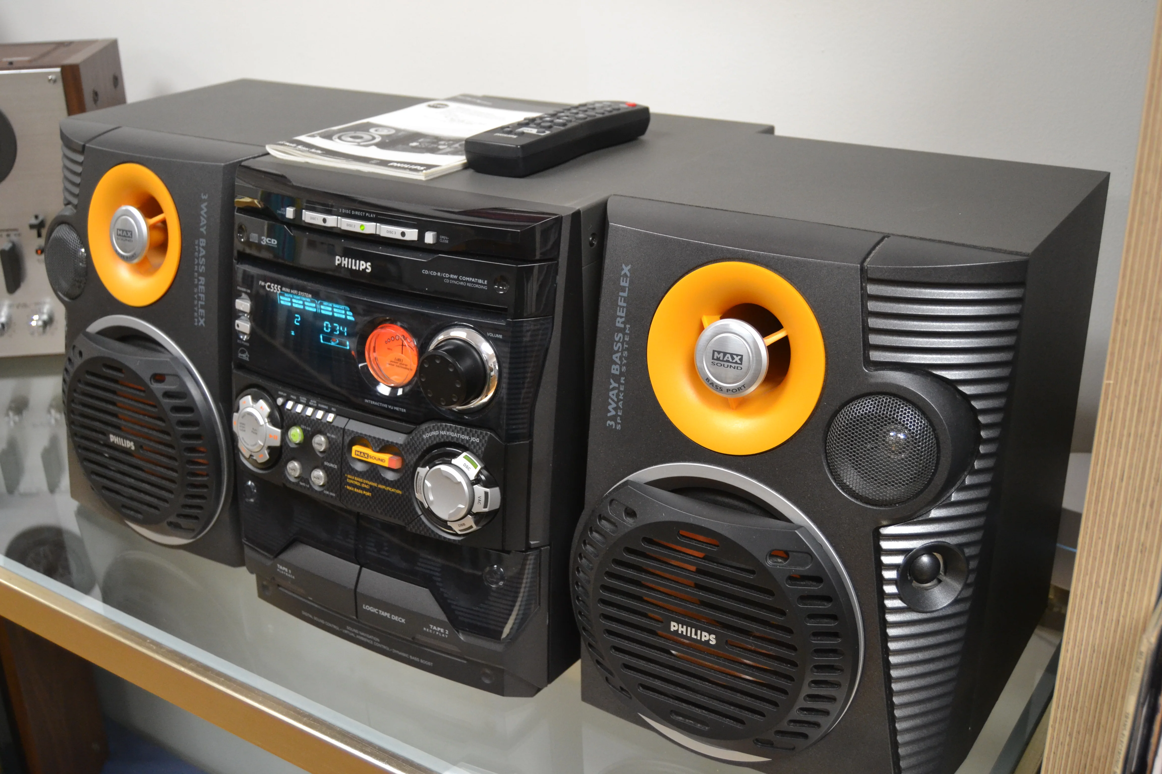 Philips FW-C555 Complete Music System Midi Size * Cd Changer * Radio * Cassette * Remote & Manual - Image 8