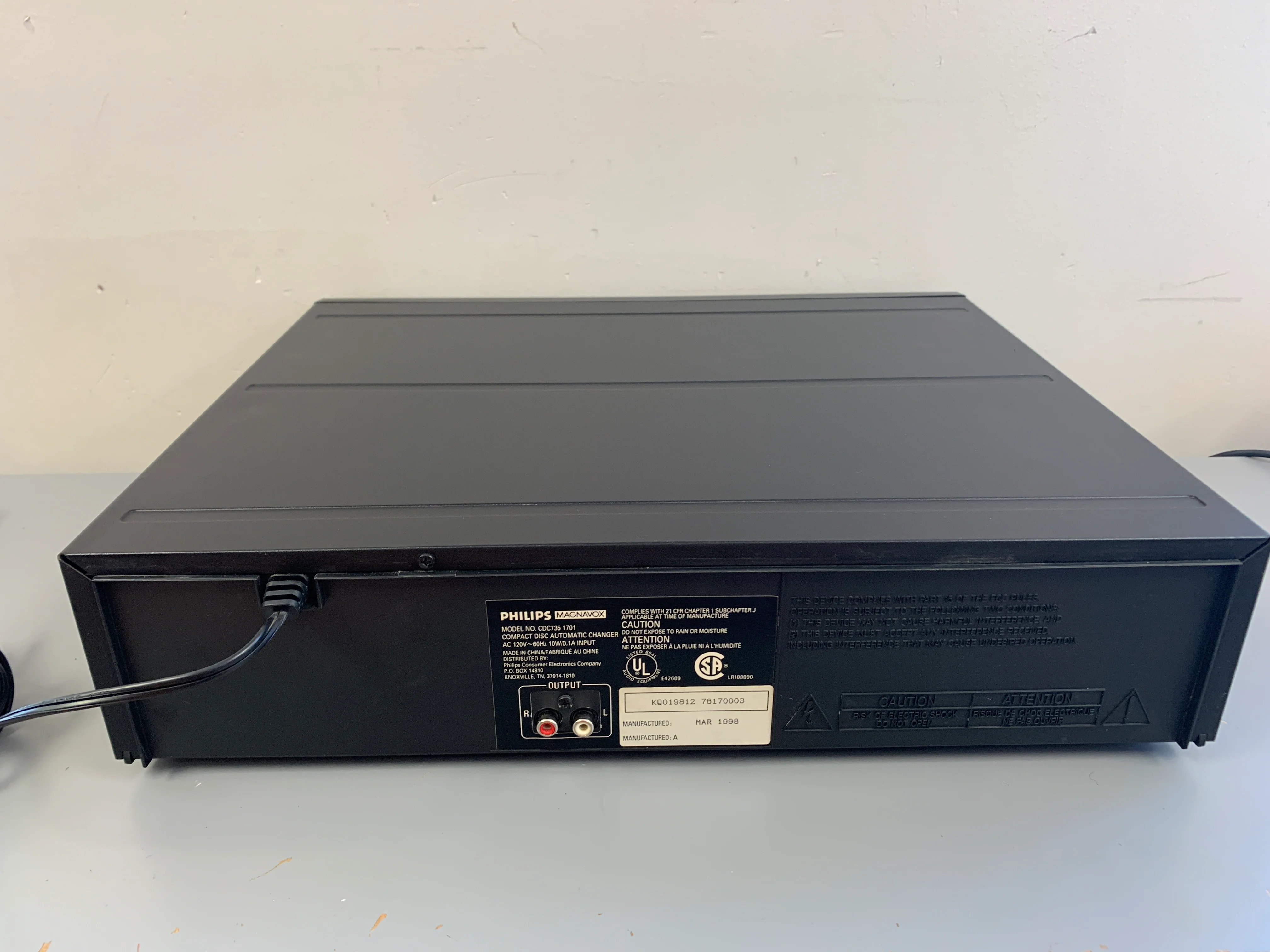 Philips Magnavox CDC735 CD Carousel 5 Disc * Remote - Image 8