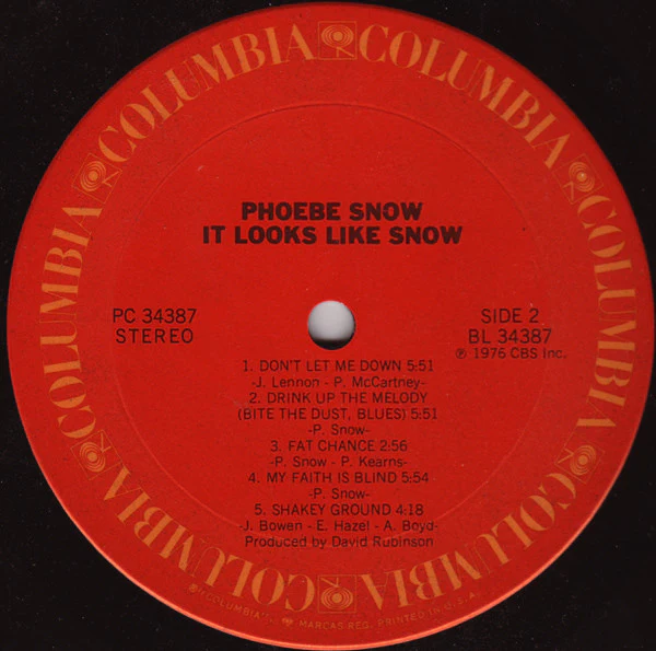 Phoebe Snow - It Looks Like Snow (LP, Album) (Near Mint (NM or M-)) - Image 4
