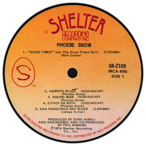 Phoebe Snow - Phoebe Snow (LP, Album, Pin) (Near Mint (NM or M-)) - Image 3