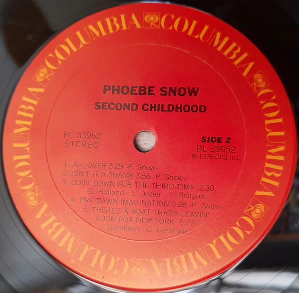 Phoebe Snow - Second Childhood (LP, Album, Pit) (Near Mint (NM or M-)) - Image 4