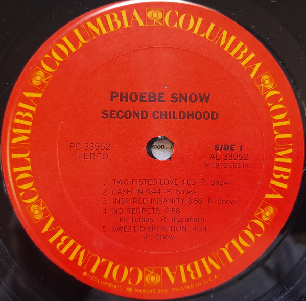 Phoebe Snow - Second Childhood (LP, Album, Pit) (Very Good Plus (VG+)) - Image 3