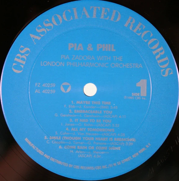 Pia Zadora With The The London Philharmonic Orchestra - Pia & Phil (LP, Album, Pit) (Very Good Plus (VG+)) - Image 5