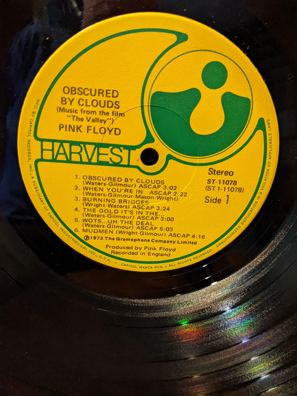 Pink Floyd - Obscured By Clouds (LP, Album, RE) (Very Good Plus (VG+)) - Image 5