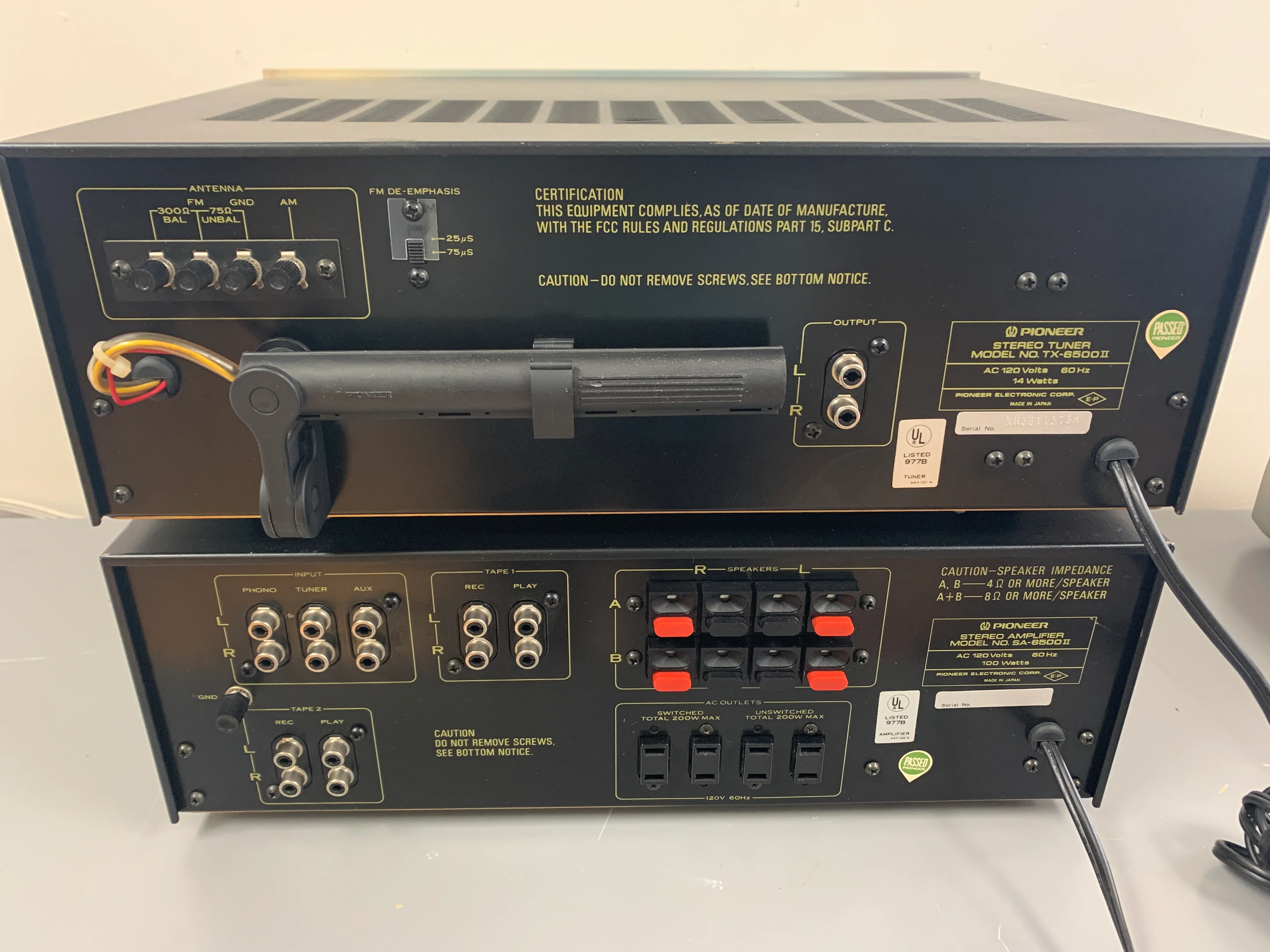 Pioneer Combo: SA-6500 MKII Integrated Amplifier - TX-6500 MKII Stereo Tuner - Image 11